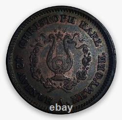 1863 Civil War Store Card Token New York City (Christoph Karl) Ref. F-630AM/1A