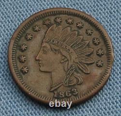 1863 Civil War Token A. M. Duburn Canal Tin Shop Buffalo NY store card