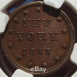 1863 Civil War Token Edw. Schaaf, New York, MS64 BN NGC, 630BK-3a, R5