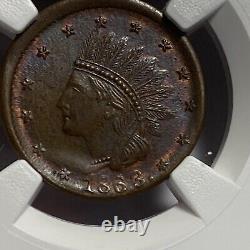 1863 Civil War Token F-63/443a New York MS63 BN Item # 4654