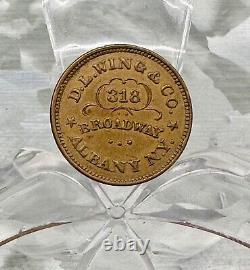 1863 Civil War Token Lot? Albany NY Store Card Set of Three? All Identified