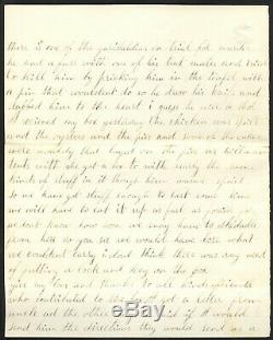 1863 Civil War Union Soldiers Letter Edgar Warner, 126th NY (DoW)