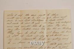 1863 New York 156th Rgt Louisiana Civil War Letter Staten Island Phillip Miller