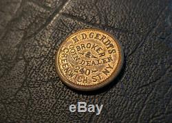 1863 New York H. D. Gerdts Broker Coin Dealer Money Makes the Mare Go Civil War