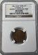 1863 New York Hussey's Post, Time Is Money Civil War Token Ngc Ms64 Bn! Pq