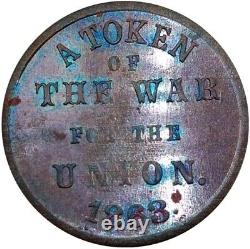 (1863) New York NY-630-BC- 1a (R-4) Montz Beer Garden Civil War Token F75