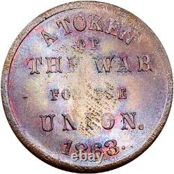 (1863) New York NY-630-BC- 1a (R-4) Montz Beer Garden Civil War Token J23