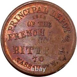 (1863) New York NY-630-BU-3a (R-2) S Steinfeld Liquors Civil War Token