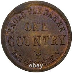 (1863) New York NY-630-L-13b(R-4) Broas Bros Pie Bakers Civil War Token