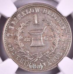 1863 New York NY T. Brimelow Druggist Civil War Token NGC MS62 F630K-3