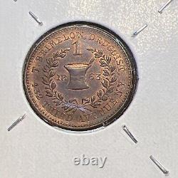 (1863) T BRIMELOW NY630K/1a (R-3) DRUGGIST NEW YORK CIVIL WAR TOKEN