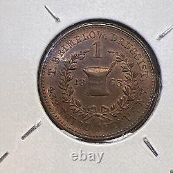 (1863) T BRIMELOW NY630K/1a (R-3) DRUGGIST NEW YORK CIVIL WAR TOKEN