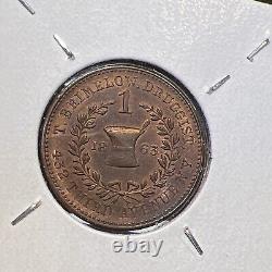 (1863) T BRIMELOW NY630K/1a (R-3) DRUGGIST NEW YORK CIVIL WAR TOKEN