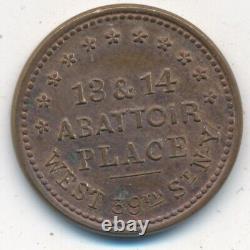 1863 Thomas White CIVIL War Token New York-red/brown-ships Free