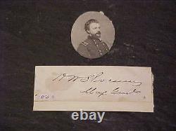 1863 Union General Henry Warner Slocum Autographed Signed Cut New York Civil War