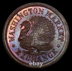 (1863) Washington Market Exchange New York CIVIL War Token