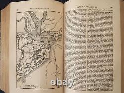 1863 antique US CYCLOPEDIA history CIVIL WAR MAPS SCIENCE LITERATURE MILITARY