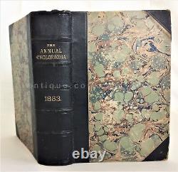 1863 antique US CYCLOPEDIA history CIVIL WAR MAPS SCIENCE LITERATURE MILITARY