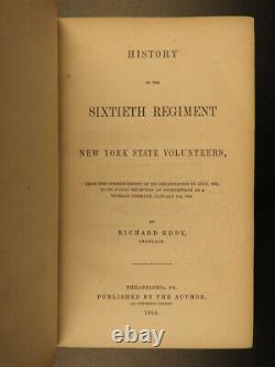 1864 1st ed 60th New York Infantry Union Civil War Gettysburg SLAVERY Railroads