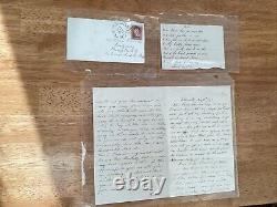 1864 Civil War Era Letter, Embossed Congress, Ellenville, Montgomery, NY