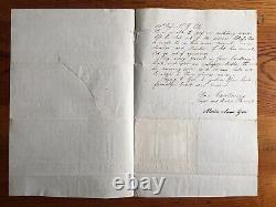 1864 Civil War Letter to Abraham Lincoln Requesting Pardon NY Regt Guttenberg NJ