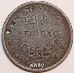 1864 Civil War Soldier ID Dog Tag 15th New York Engineers Ambrose Odell