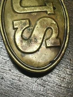 1864 Civil War US Belt Buckle Authentic 21st NY Cavalry (withprovenance)