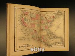 1864 Colton Civil War ATLAS Color 25 MAPS United States EARLY Montana California
