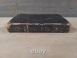 1864 FRENCH NEW TESTAMENT antique CIVIL WAR ERA leather AMERICAN BIBLE SOCIETY