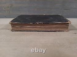 1864 FRENCH NEW TESTAMENT antique CIVIL WAR ERA leather AMERICAN BIBLE SOCIETY