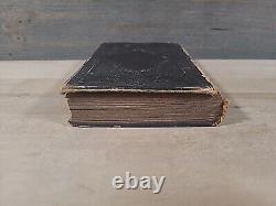 1864 FRENCH NEW TESTAMENT antique CIVIL WAR ERA leather AMERICAN BIBLE SOCIETY