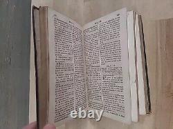 1864 FRENCH NEW TESTAMENT antique CIVIL WAR ERA leather AMERICAN BIBLE SOCIETY