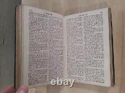 1864 FRENCH NEW TESTAMENT antique CIVIL WAR ERA leather AMERICAN BIBLE SOCIETY