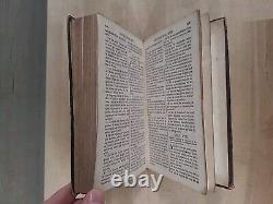 1864 FRENCH NEW TESTAMENT antique CIVIL WAR ERA leather AMERICAN BIBLE SOCIETY