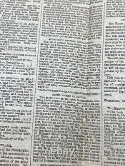 1864 VAMPYRES! Evening Post Newspaper NY Civil War Vampires 2 Column Article