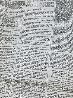 1864 VAMPYRES! Evening Post Newspaper NY Civil War Vampires 2 Column Article