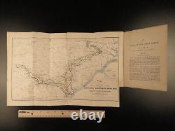 1865 1ed SHERMAN Great March Civil War Georgia Carolina Nichols Illustrated MAP