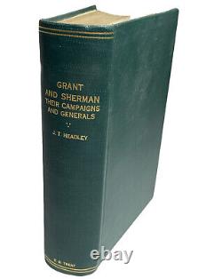 1865 1st Grant and Sherman Great Rebellion by Headley American Civil War
