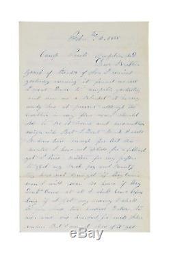 1865 Civil War Letter 6th New York Cavalry Peace Sherman in South Carolina