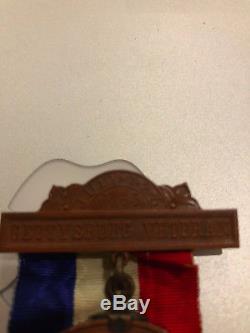 1865 New York Day 1863-1893 GETTYSBURG VETERAN Bronze US CIVIL WAR Medal Pin