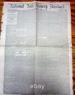 1865 anti-slavery Civil War newspaper Lincoln assassin JOHN WILKES BOOTH KILLED