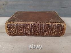 1866 HOLY BIBLE antique CIVIL WAR ERA leather AMERICAN BIBLE SOCIETY old