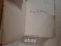 1866 HOLY BIBLE antique CIVIL WAR ERA leather AMERICAN BIBLE SOCIETY old