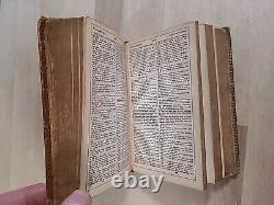 1866 HOLY BIBLE antique CIVIL WAR ERA leather AMERICAN BIBLE SOCIETY old