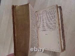 1866 HOLY BIBLE antique CIVIL WAR ERA leather AMERICAN BIBLE SOCIETY old