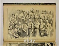 1866 Harpers Weekly Bound Vol X, RARE EARLY BASEBALL, Santa Civil War Lincoln VG