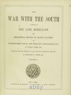 1866 The War With The South Civil War Abraham Lincoln CSA Union Leather 12 Tall