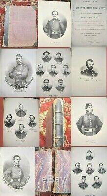1867 Civil War 21st Reg. New York Volunteers Book-Many Soldier Illus- Buffalo NY