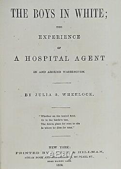 1870 Civil War BOYS IN WHITE Medical Surgical HOSPITAL SKETCHES Field Surgeon US