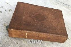 1870 Holy Bible New York American Society Leather Bible Post Civil War Antique